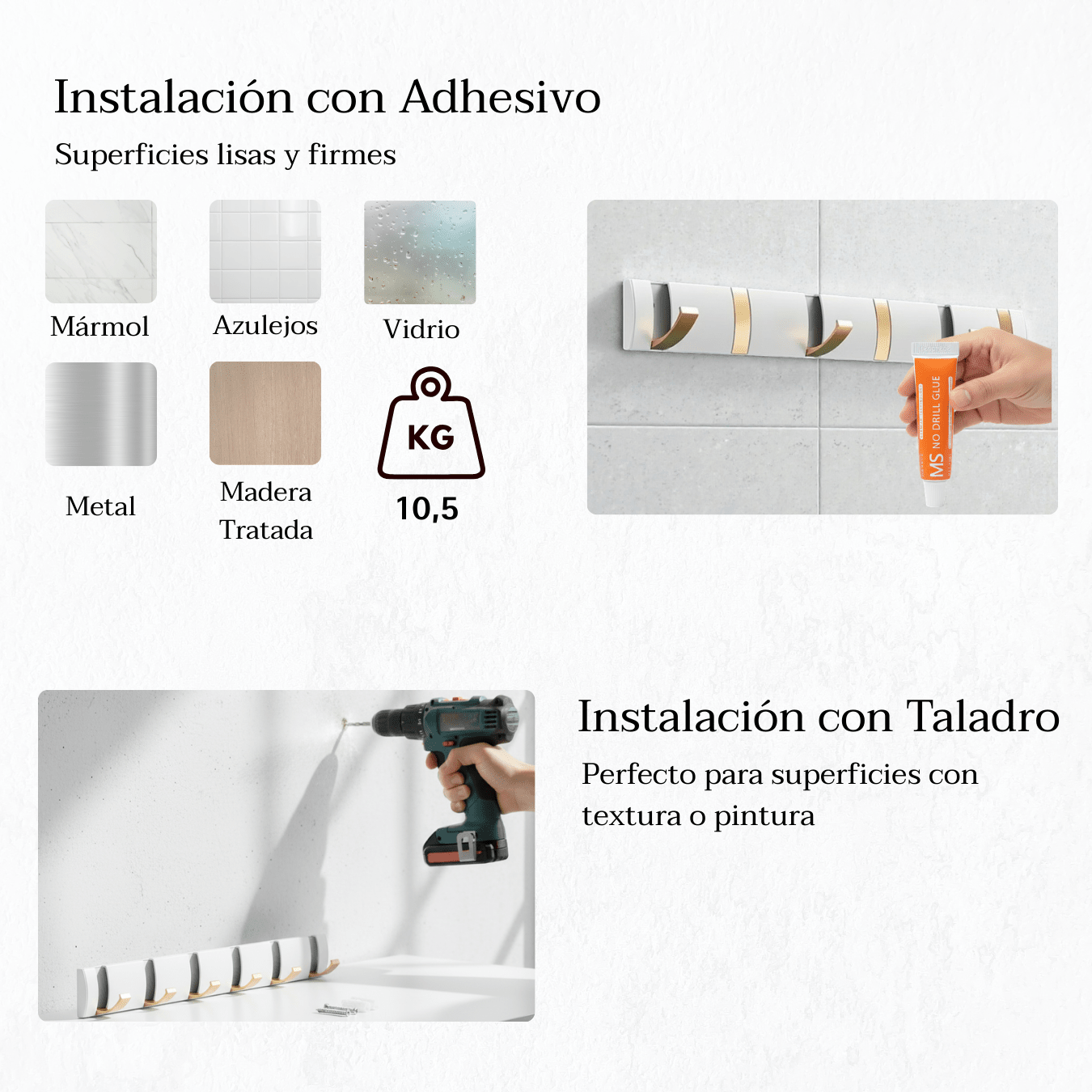 Perchero de Pared Moderno Plegable